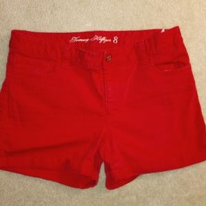 Tommy hilfiger red shorts sz 8